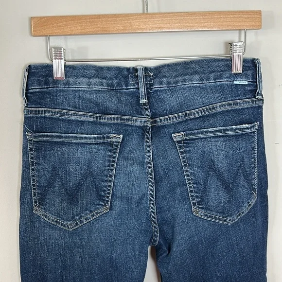 MOTHER High Waisted Looker Jean Ankle Fray Close to the Edge Sz 30 - Picture 8 of 16